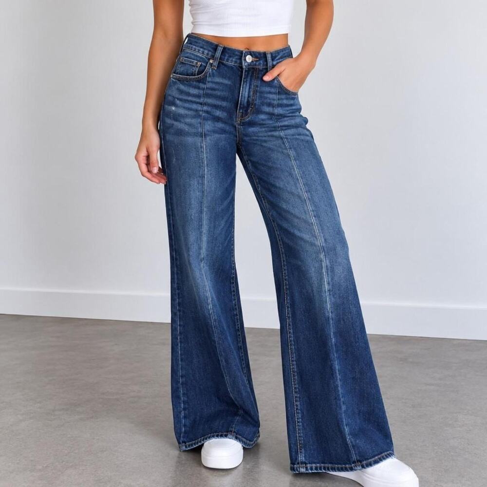 American Eagle Next Level Stretch high-rise flare jeans